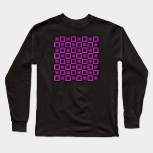 Purple Boxes Long Sleeve T-Shirt